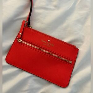 Kate Spade Vibrant Red Clutch Wristlet